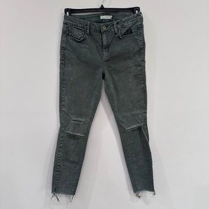 Anthropologie Unpublished High Rise Super Skinny Straight Leg Jeans Women's 29